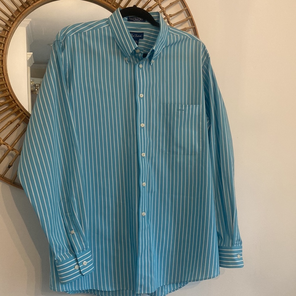 Paul Fredrick Cotton Performance Sport Button Down